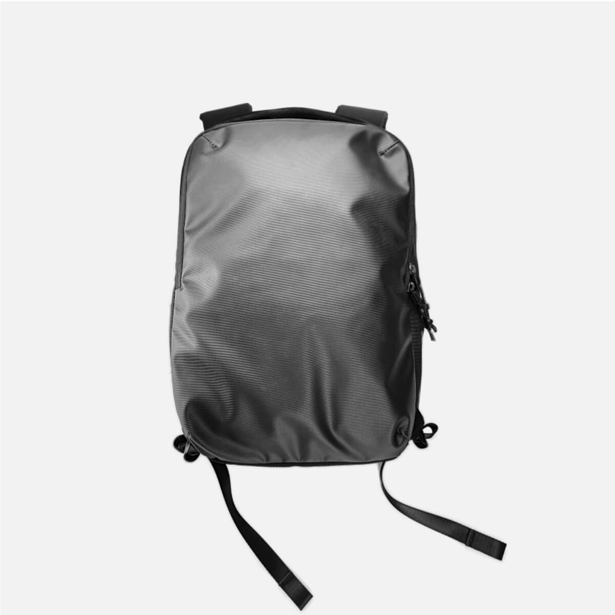 Backpack matte black color front view